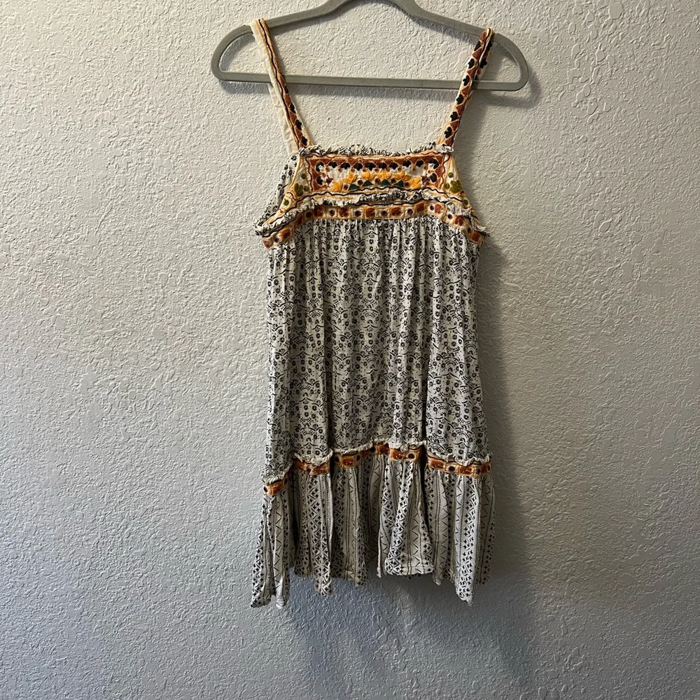 Free People Boarderline Tank Floral Mini Dress